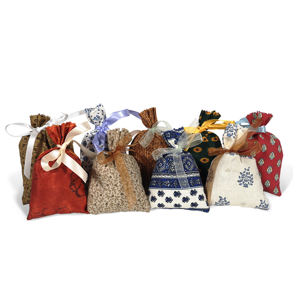 Sachet de lavande bio en tissu avec motifs traditionnels - Terre Ugo